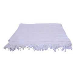 Plain Hajj Towels, Color : White