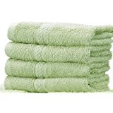 Light Green Cotton Bath Towels