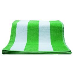 Green and White Striped Cabana Beach Towels