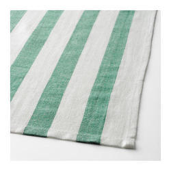 Green & White Bold Striped Bath Towels