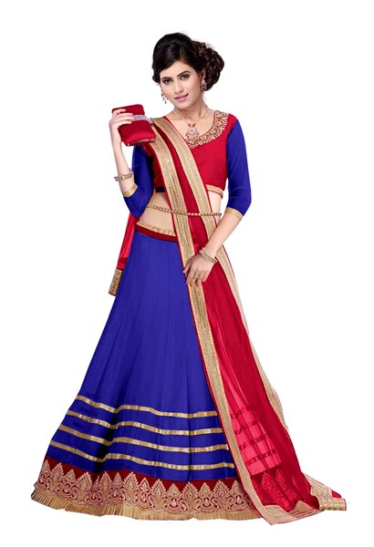 Chandni Lehenga Choli, Fabric Type : Georgette at best price in Surat ...