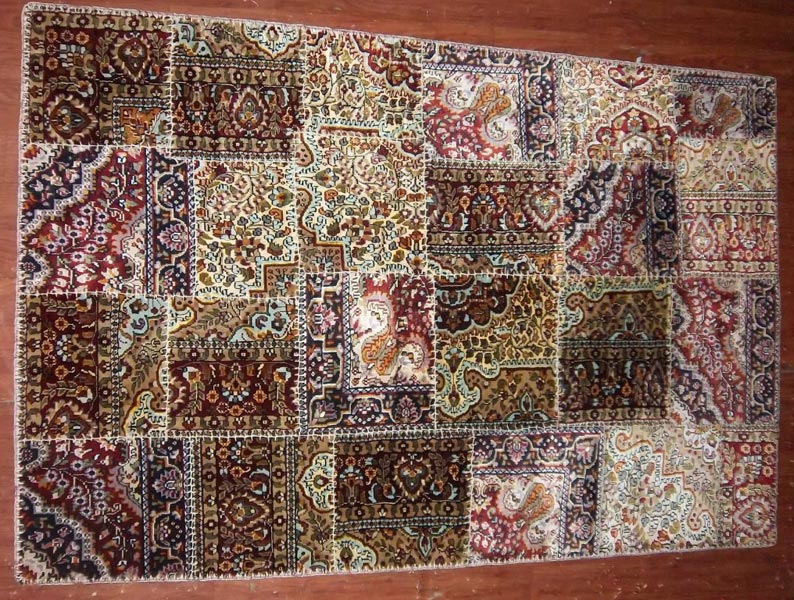 Hand Knotted Patchwork Carpet