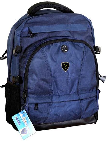 TRYO Plain Synthetic laptop backpack, Size : 16inch