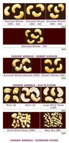 Scorched Cashew Kernels
