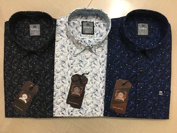 BEARBERRY Mens Casual Printed Shirts