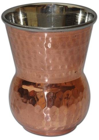 Copper Steel Matka Glass
