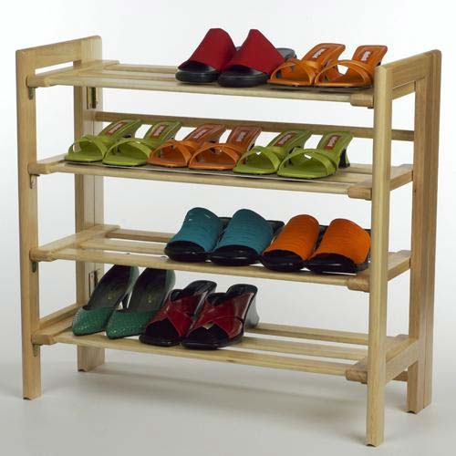 Wooden Shoe Rack