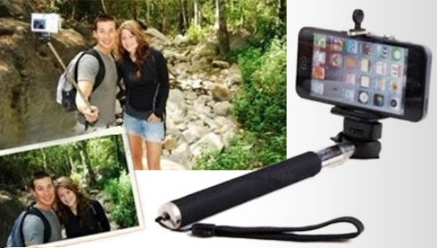 F-eye Monopod Bluetooth Selfie Stick with Zooming Function