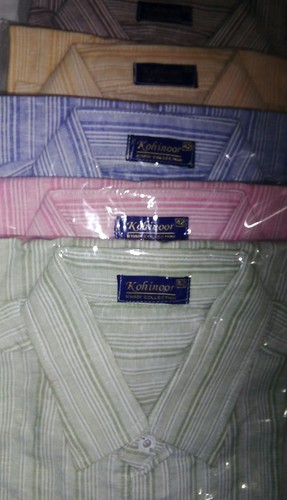 Mens Khadi Cotton Striped Shirts