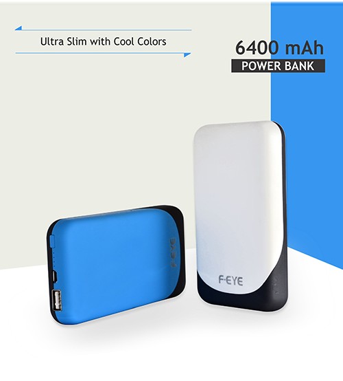 F-eye 6400mah Power Bank with Led Indicator