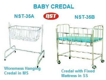 NST Metal Plain EPC Baby Cradle, Packaging Type : Carton Box