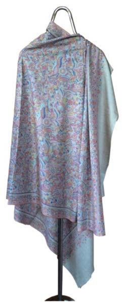 Paisley Embroidered Pashmina Shawl