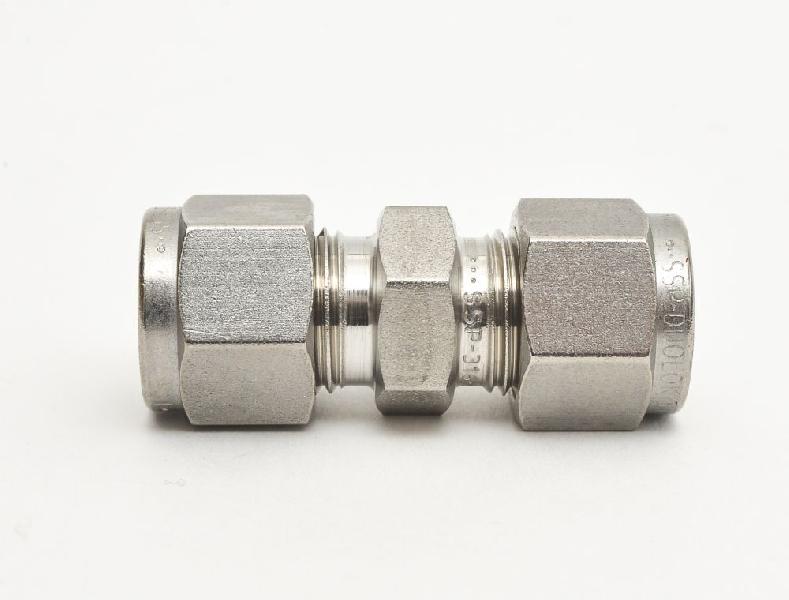 Round Stainless Steel Double Ferrule Male Connectors, Connection ...