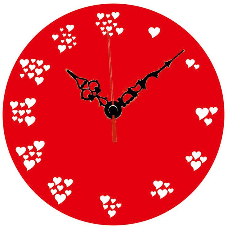 Laser Cut Hearts Designer Wall clock - LaserCraftStore