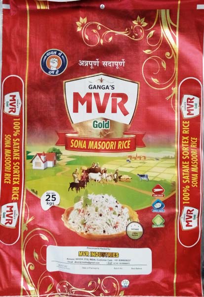 Premium Sona Masoori Rice, Packaging Type : RED MVR