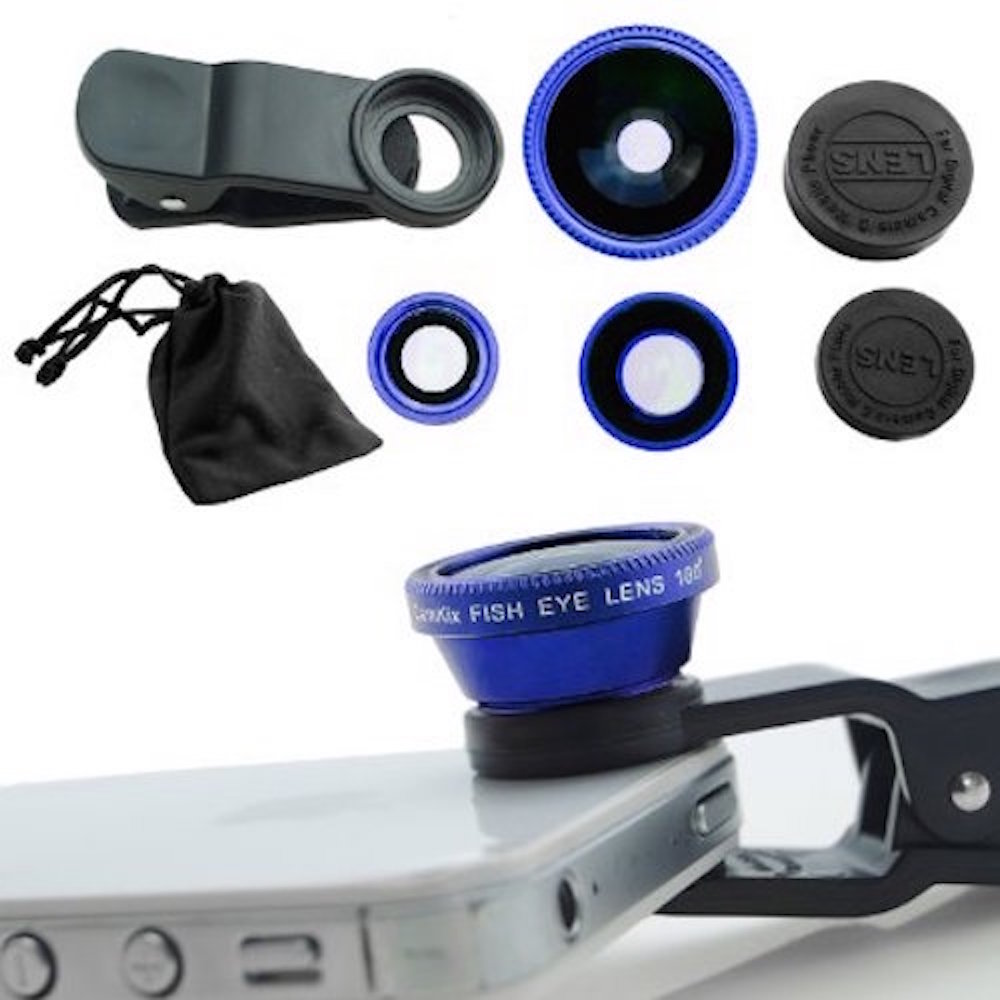 Universal Camera Clip Lens Mobile Phones Compatible Zoom Fish Eye Lens