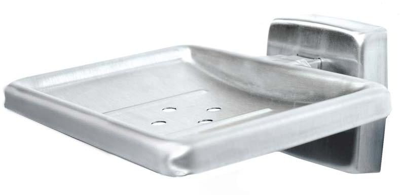 Polished Stainless Steel soap dish, Feature : Fine Finished, Light Weight, Non Breakable