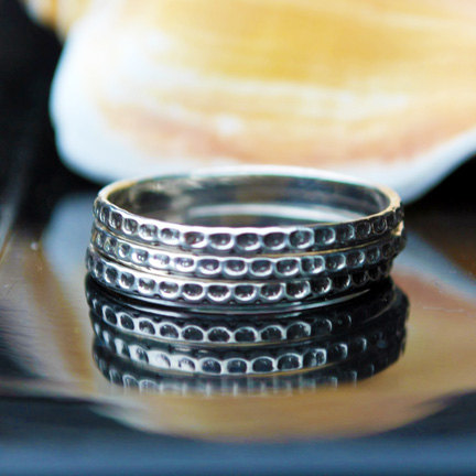 Textured Silver Band