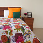 100% Cotton Kantha Quilt Soft Bedspread, Size : Queen