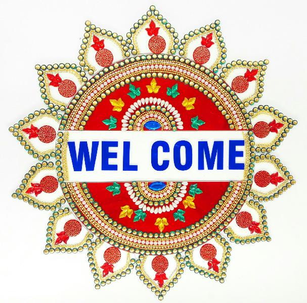 Acrylic Welcome Diwali Rangoli