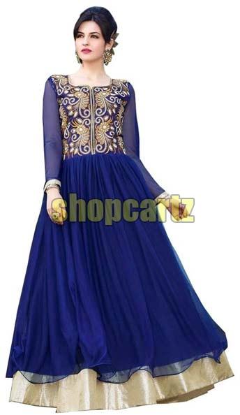 blue bindi gown
