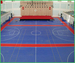 Pvc Indoor Sports Floorings, Color : Multicolor