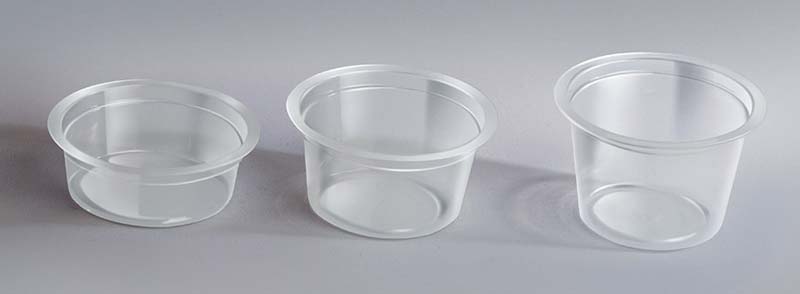 Plastic Disposable Sauce Cups With Lid, for Function, Home, Restaurants, Size : Multisize
