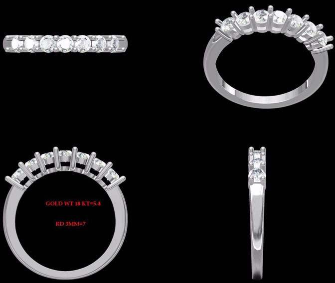 Studded White Gold Rings at Best Price in Mumbai | Palatial Jewellery