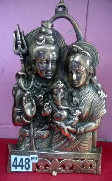 Gunmetal Shiv Parivar Statue