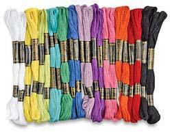 Cotton Exclusive Embroidery Thread, Length : 1000-1500mtr