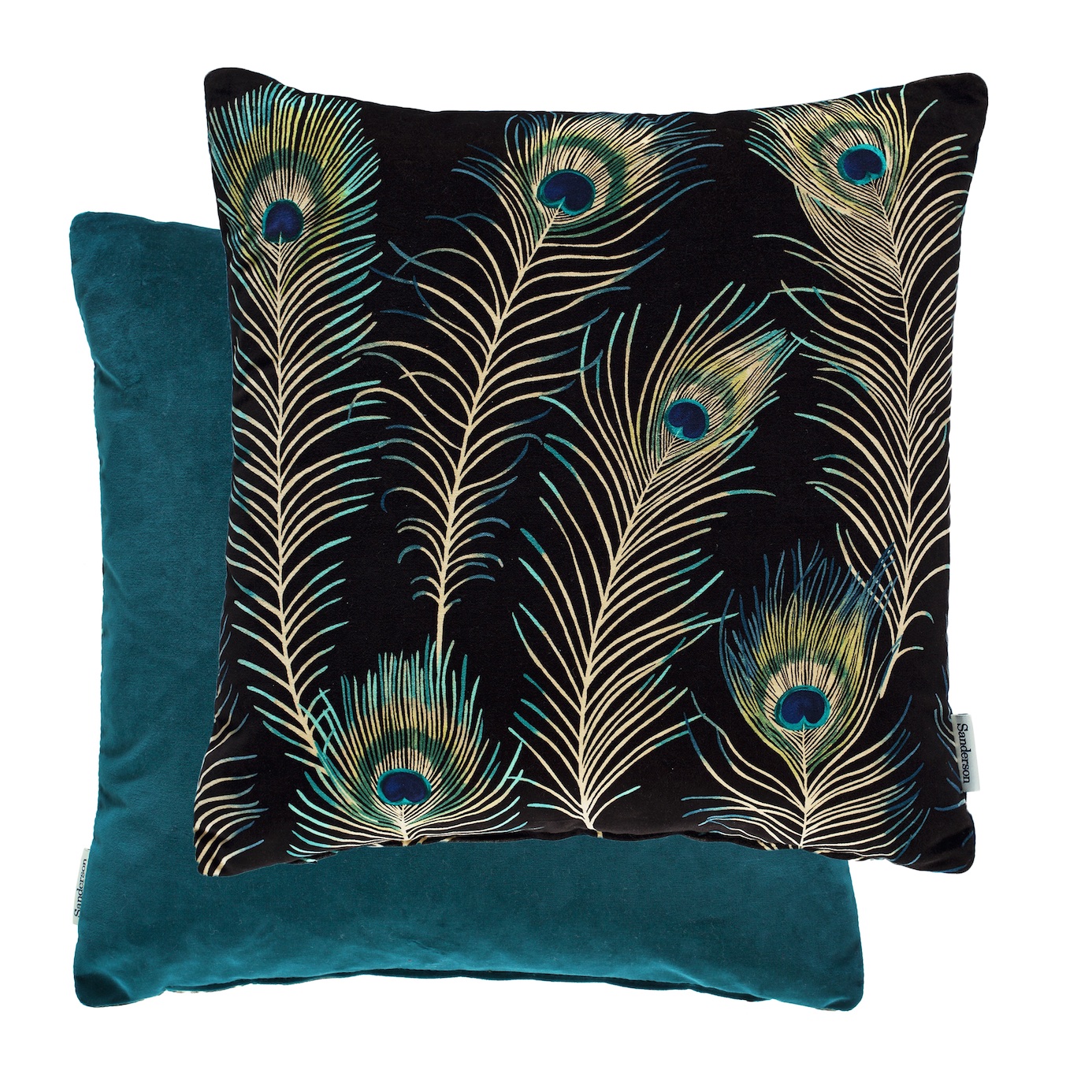 peacock feather design cushion