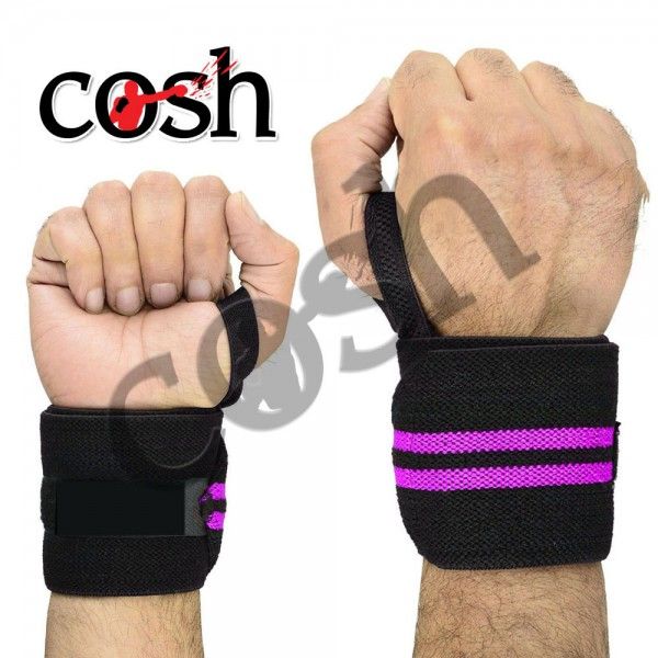 Black & Purple Weightlifting Wrist Wrap