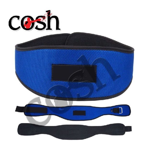 Blue & Black Neoprene Weightlifting Belt