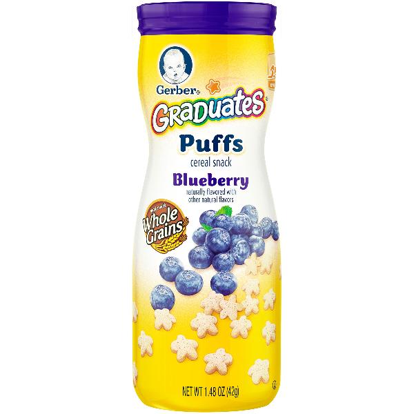 Gerber Graduates Puffs Cereal Snack Blueberry Little Bees Bangalore