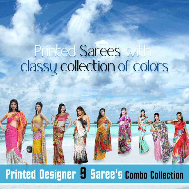 Nine Saree Combo Collection