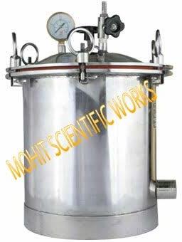 Stainless Steel Laboratory Autoclave, Shape : Vertical