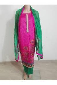 Unstitched Chanderi Suit