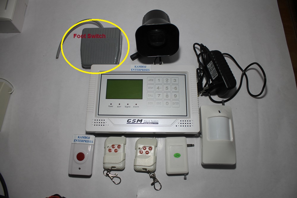 10 Zone Wireless Security Panel with Foot Switch