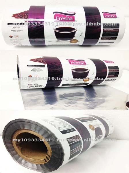 coffee packaging plastic roll foil
