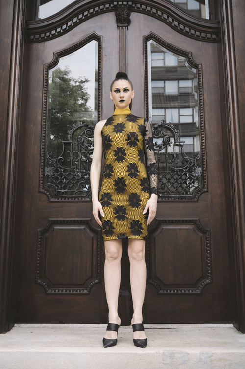 SHARON checkered mini dress