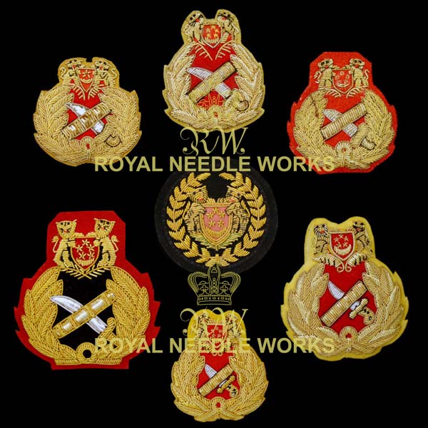 Embroidered Army Blazer Badges, Technics : Hand Made