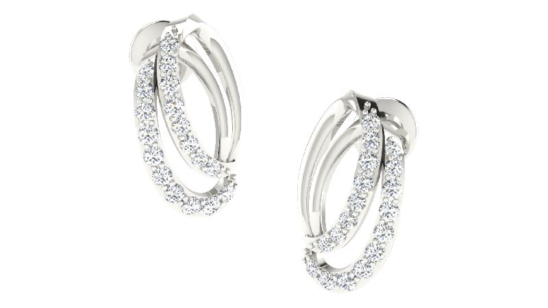 Beautiful 18kt Natural Diamond Earring