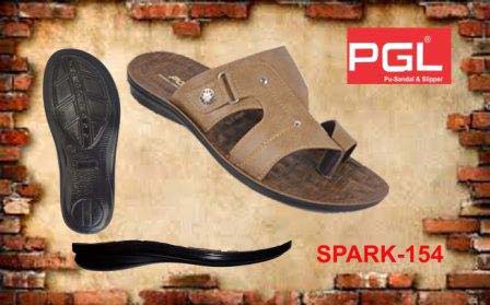 Mens PU Spark Slippers