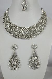 Silver hot sale kundan jewellery