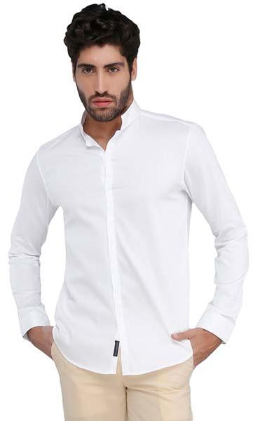 White Shirt - Chineses Collar