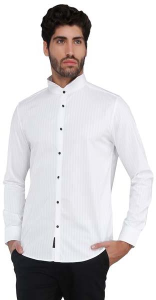 White Shirt - Classic Tuxedo Collar, Size : M, XL, XXL, XXXL