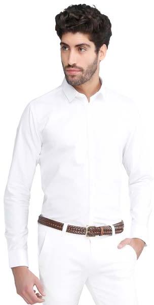 White Shirt - High Collar