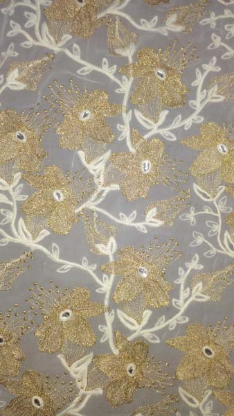 Embroidered Organza Fabric