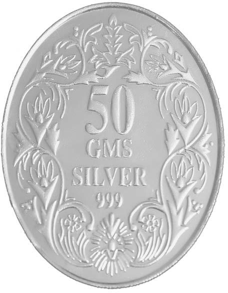 George 50 Gram Silver Coins