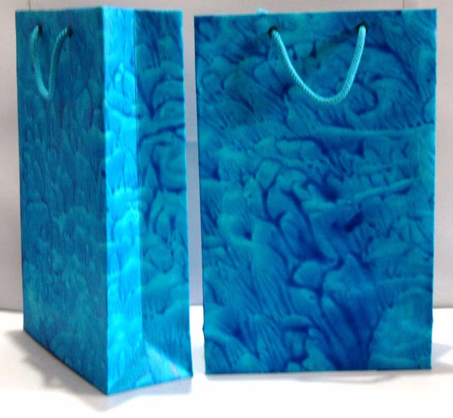Blue Handmade Paper Bags, Color : Multicolour